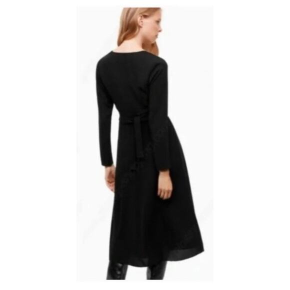 NWT Aritzia Wilfred Aubagne Black Midi Dress - Picture 14 of 14